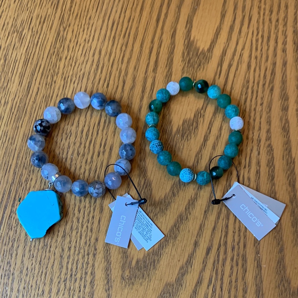 Set of 2 Bead Bracelets